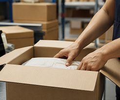 Комплектация и упаковка заказа тёплого пола на складе производителя
